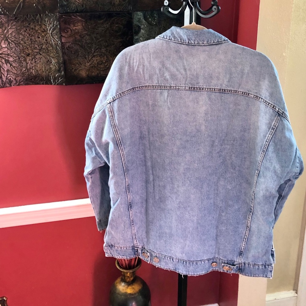 Zara Oversized Denim Jean Jacket - Picture 11 of 12